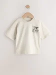 Stone Little Cherub Short Sleeve Back Print T-Shirt