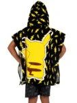 Character Black Pokemon Pikachu Hooded Towel Poncho