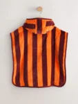 Orange Stripe Towelling Poncho