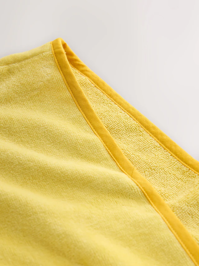Yellow Lion Towelling Poncho