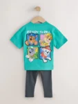 Teal Blue Paw Patrol T-Shirt and Leggings Set