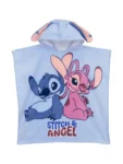 Character Blue Disney Lilo and Stitch 100% Cotton Towel Poncho