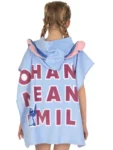 Character Blue Disney Lilo and Stitch 100% Cotton Towel Poncho