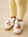 White Bow Espadrille Shoes