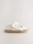 White Bow Espadrille Shoes