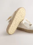 White Bow Espadrille Shoes