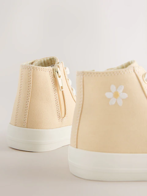 Yellow Standard Fit (F) High Top Trainers