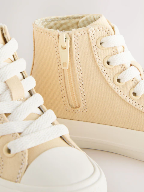 Yellow Standard Fit (F) High Top Trainers