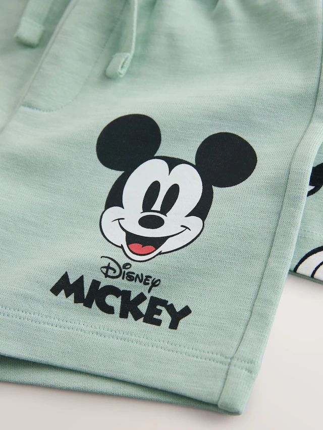 Sage Green Mickey Mouse T-Shirt and Shorts Set