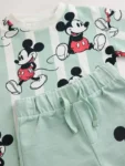 Sage Green Mickey Mouse T-Shirt and Shorts Set