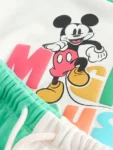 Colour Block Mickey Short Sleeve Crew and Shorts Set
