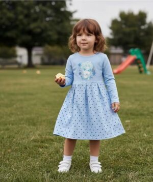 Disney Frozen Elsa blue Long Sleeved Dress