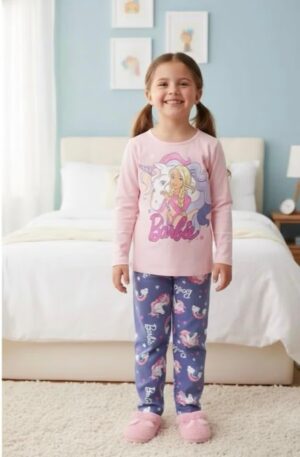 Barbie Pajama Long Sleeves 100% cotton Set