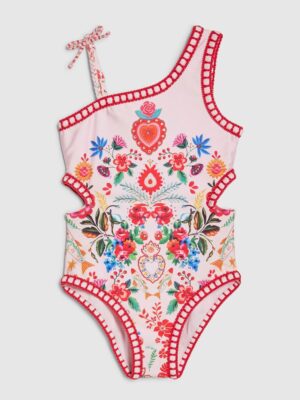River Island Pink Mexicana Print Swimsuit