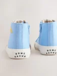 Blue Standard Fit (F) High Top Trainers