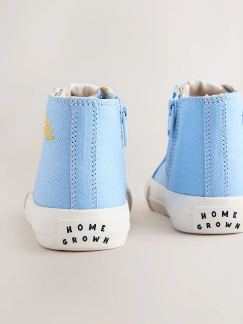 Blue Standard Fit (F) High Top Trainers