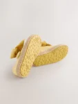Yellow Bow Espadrille Shoes