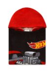 Character Black Hot Wheels Racecar Hooded Towel Poncho