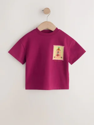 Burgundy Capybara Short Sleeve T-Shirt