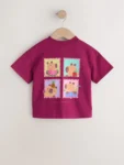 Burgundy Capybara Short Sleeve T-Shirt