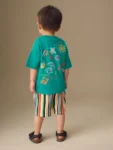 Green Beach Short Sleeve T-Shirt and Shorts Set