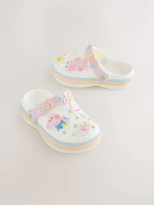 Cream Peppa Pig Character Clogs