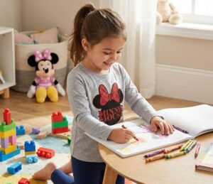 Grey Minnie Mouse Girls Pyjama