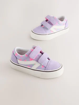 Purple Strawberry Standard Fit (F) Touch Fastening Trainers