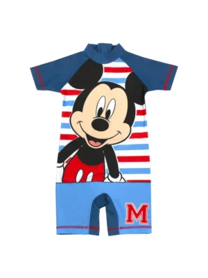 Vanilla Underground Blue Disney Mickey Mouse Licensing Boys Short Sleeve Swimsuit