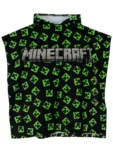 Character Green Minecraft Creeper Swim & Beach Towel 100% Cotton Poncho