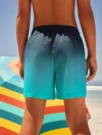 Blue Ombre Swim Shorts