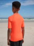 Orange Short Sleeve Rash Vest