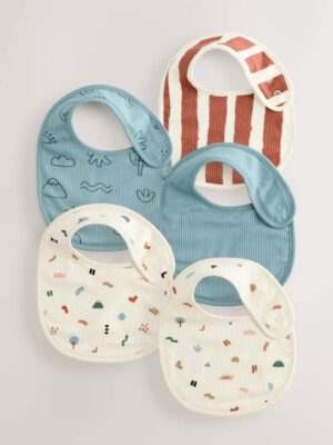 Multi Baby Bibs 5 Pack