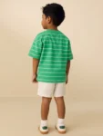 Green Pocket Short Sleeve Stripe T-Shirt