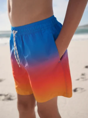 Blue/Orange Ombre Swim Shorts