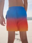 Blue/Orange Ombre Swim Shorts