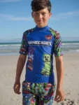 Navy Minecraft Rash Vest