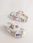 Baker by Ted Baker Bow Clog White Sandals