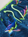 Blue Shark Printed Swim Shorts