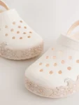 Cream Light Up Clogs