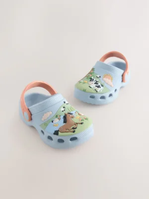 Blue/Green Farm Standard Fit (F) Character Clogs