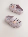Purple Dinosaur Character Clogs