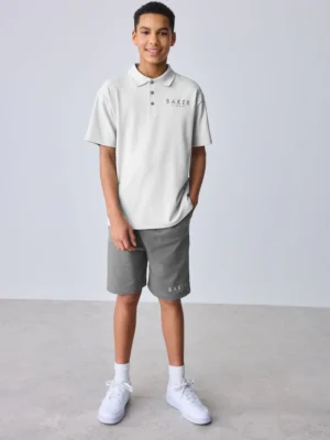 Baker by Ted Baker Oversized Polo Shirt and Shorts Set