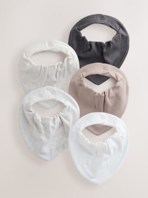 Neutral Baby Bibs 5 Pack