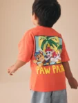 Coral/Tan Paw Patrol Short Sleeve T-Shirt