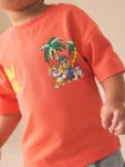 Coral/Tan Paw Patrol Short Sleeve T-Shirt