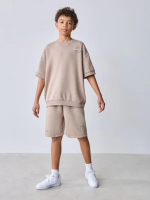 Baker by Ted Baker Short Sleeve Graphic Sweatshirt and Shorts Set