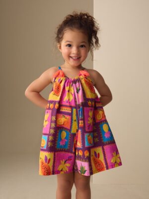 Multi Print Strappy Playsuit