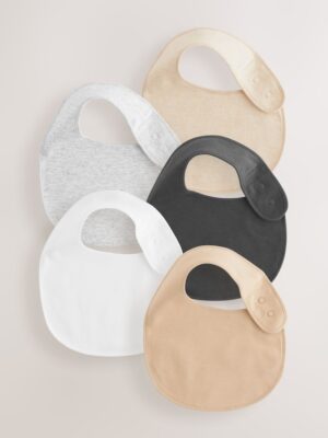 Neutral Baby 100% Cotton Bibs 5 Pack