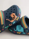 Navy Safari Clogs